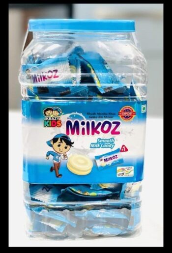 Milkoz Milk Candy Rs1 / MRP 160/1Carton 16 Jars/  01219