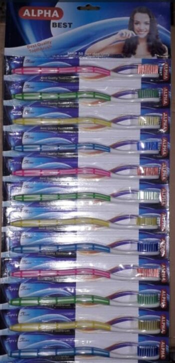 Alpha Tooth Brush / 1sheet-MRP 600/ 1Carton-60 sheet/ 01306