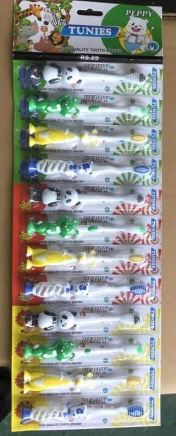 Tunies Peppy Tooth Brush / 1sheet-MRP 300/ 1Carton-60 sheet/ 01317
