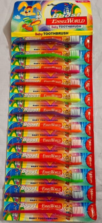 Boost Essel World Tooth Brush / 1sheet-MRP 120/ 1Carton-60 sheet/ 01320