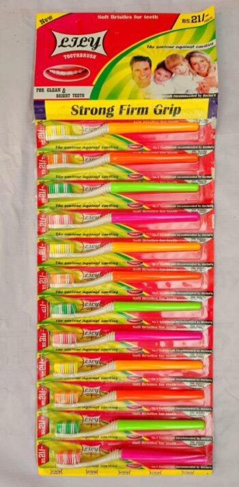 Lily Tooth Brush / 1sheet-MRP 252/ 1Carton-60 sheet/ 01324