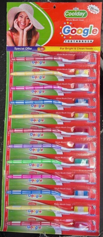 Coolday Google Tooth Brush / 1sheet-MRP 300/ 1Carton-60 sheet/ 01328