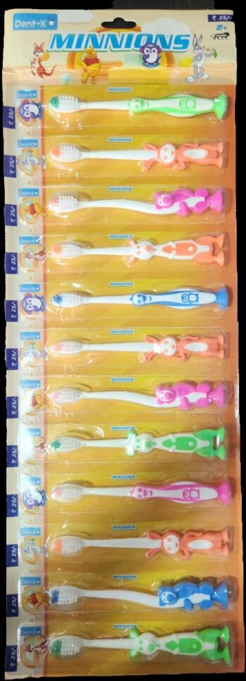 Dent-x Minnions Tooth Brush /1sheet-MRP 300/ 1Carton-60 sheet/01332