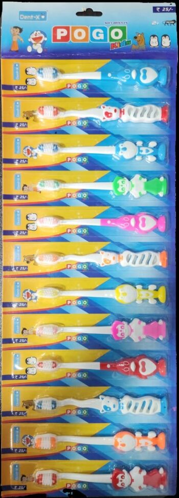 Dent-x Pogo Kids Tooth Brush / 1sheet-MRP 300/ 1Carton-60 sheet/01331