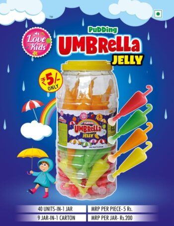 Pudding Umbrella Jelly/ Rs5-40pcs/ 1Carton-9 Jars/ 01337