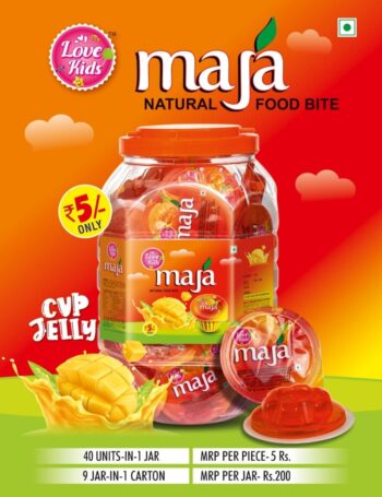 Maja Cup Jelly/ Rs5-40pcs/ 1Carton-9 Jars/ 01335