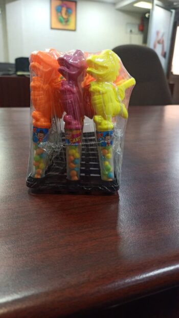 Toy Candy Dinosaur 5Rs/ MRP 200/ 1Carton 24 jars/ 01483