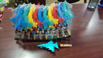 Toy Candy plane 5Rs/ MRP 200/ 1Carton 24 jars/ 01481