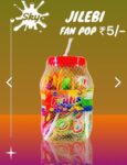 Jilebi Fan Pops 5/- / MRP 150/ 1Carton 18 jar/ 01496