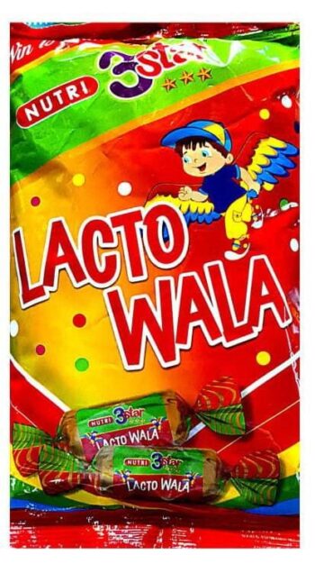 3 Star Lacto Wala Pockets 1 Rs/ MRP 110/ 1Carton 48 Pkts /01507
