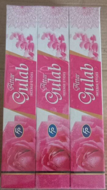 Attar Gulab incense stick 10Rs/ MRP 120/ 1Carton 100 dozen/01576