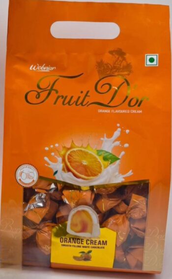 01878 / Orange Cream Dor Pouch  / MRP 400 / 10 box