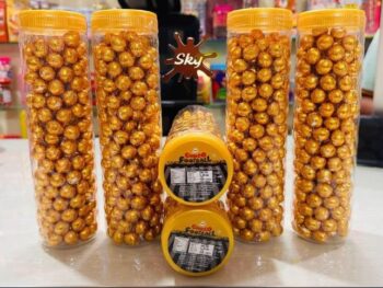 01934/Sky Gold Football Jar /MRP 200/25pcs