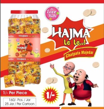 01968/Hajma Jar 1rs/Mrp 160/25jar