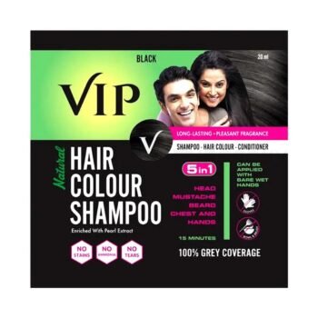 02814 /VIP HAIR DYE , COLOUR SHAMPOO /MRP 51 /  DP 23.75  / BOX 240  PCS
