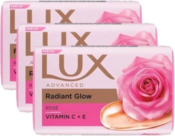 02595 /LUX  RADIANT GLOW ROSE SOAP SET / MRP 95 / DP 78.88 / BOX 36 PCS