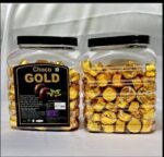 02348 / 5Rs SKY CHOCO GOLD JAR CHOCOLATE /MRP 250 /DP 140 /BOX 18 JAR