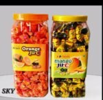 02346 / 1Rs ORANGE JU-C CANDY JAR /MRP 155 /DP 85 /BOX 20 JAR