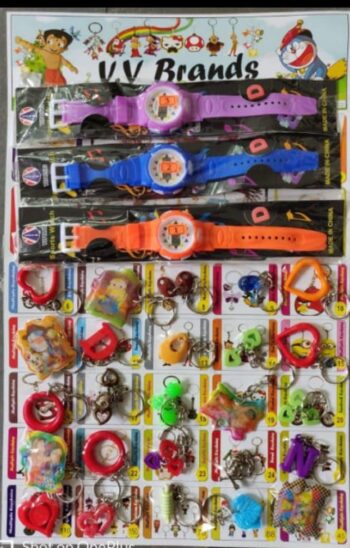 02342 /WATCH + KEYCHAIN LOTTERY /MRP 250 /DP 120 /BOX 10 JAR