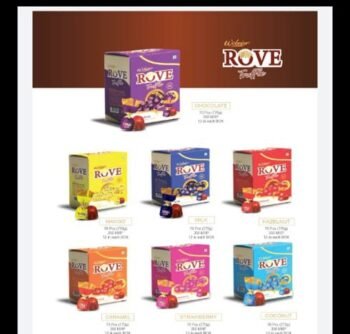 02307 /1Rs  RAINBOW ROVE CHOCOLATE  /MRP 350 /DP 195 /BOX 12 JAR