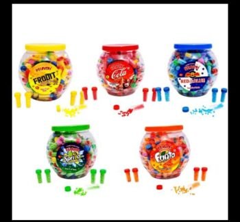 02120 /5Rs  KOLAVERI MIX DIBBI  CANDY/MRP 150 /DP 95 /BOX 36 JAR