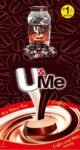 02253 /5Rs  U&ME COFFEE JAR CHOCO /MRP 300 /DP 125 /BOX 15 JAR