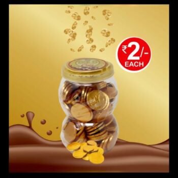 02105 /2Rs  GOLD COIN CHOCO /MRP 250 /DP 180 /BOX 18 JAR