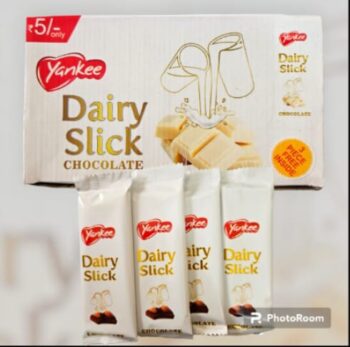 02255 /DAIRY MILK SLICK 5RS /MRP 150 /DP 85 /BOX 24 JAR
