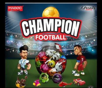02208 /CHAMPION FOOTBALL 5RS /MRP 300 /DP 205 /BOX 12 JAR