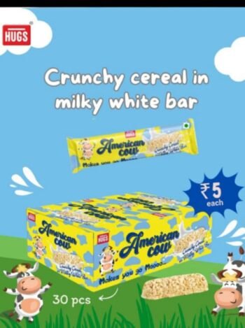02182 /5Rs  AMERICAN COW  CANDY /MRP 150 /DP 98 /BOX 24 JAR