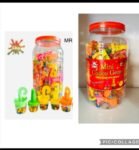 02180 /5Rs  MINI WHISTLE GEMS TOY CANDY  /MRP 250 /DP 155 /BOX 18 JAR