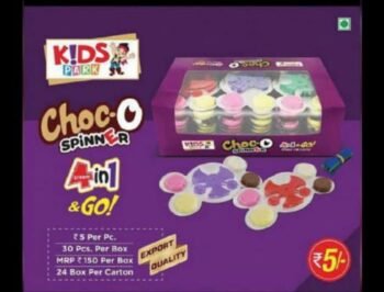 02156 /5Rs  CHOCO SPINNER  /MRP 150 /DP 105 /BOX 24 JAR