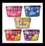 02149  / 5Rs POPPINS ASSRT CONTAINER  CHOCOLATES  /MRP 250 /DP 155 /BOX 12 JAR