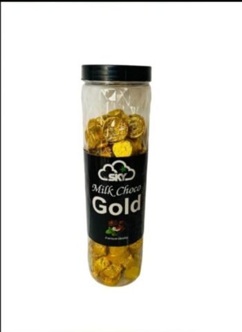 02297 /1Rs  SKY MILK CHOCO GOLD JAR /MRP 150 /DP 90 /BOX 25 JAR
