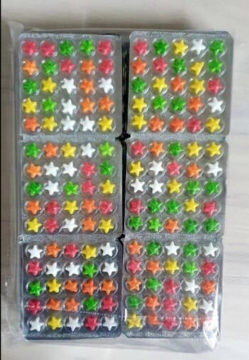 02293 / 5Rs  STAR GEMS CANDY/MRP 60 /DP 41 /BOX 60 JAR