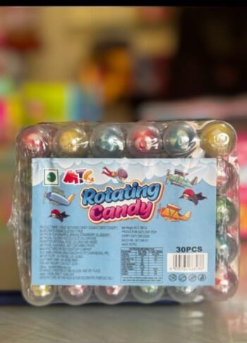 02131 / 5Rs ROTATING CANDY  /MRP 150 /DP 108 /BOX 24 JAR