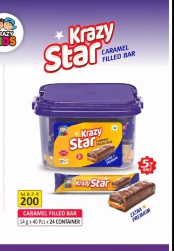 02060 / 5Rs KRAZY STAR /MRP 200 /DP 132 /BOX 24 JAR