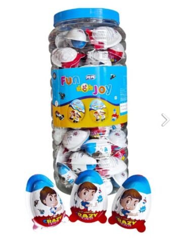 02047 / 5Rs FUN EGG /MRP 300 /DP 190 /BOX 12 JAR