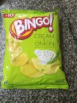 03199/ BINGO CREAM & ONION/ MRP 10 RS/DP 7.70/ BOX 120 PCS/MINIMUM ORDER 10 BOX