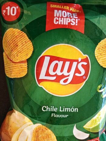 03208 /LAY'S CHILE LIMON FLAVOUR /MRP 10 /DP 7.70 /BOX 120 PCS /MINIMUM ORDER 10 BOX