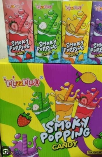 03176 /5Rs SMOKY POPPING CANDY /MRP 150 /DP 118 /BOX 24 JAR