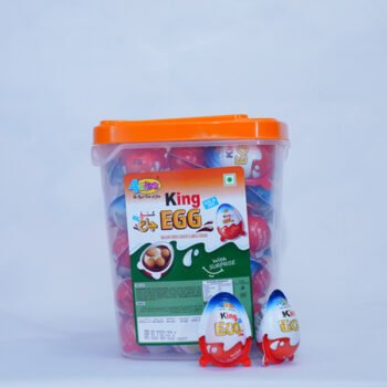 03145 /5Rs HOPPIN'S KING EGG CHOCOLATE (9 JAR EACH )/ MRP 300 /DP 188 /BOX 24 JAR