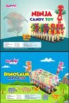 03148 /10Rs HOPPIN'S NINJA CANDY TOY / MRP 300 /DP 203 /BOX 24 JAR