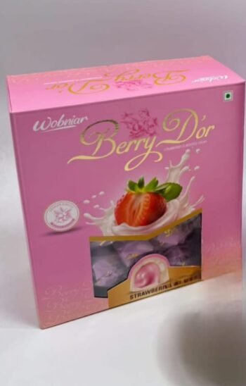02191 / 5RS BERRY DOR STRAWBERRY FLAVOR CHOCOLATE BOX /MRP 350  /DP 195  /BOX 12  PCS