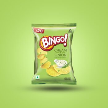 03199/ BINGO CREAM & ONION / MRP 10 / DP 7.70 / BOX 120 PCS/MINIMUM ORDER 10 BOX