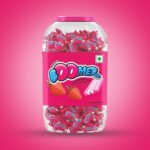 02807 / 1Rs  BOOMER FRUIT GUM  / MRP 180/ DP 126/ BOX 16 JAR