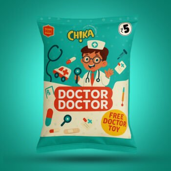 03081 / POTCH CHIKA DOCTOR  CHIPS /MRP 5 / DP 3.70 / BOX 224 PKT /MINIMUM ORDER 10 BOXES
