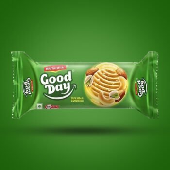 03062 /BRITANNIA GOODDAY PISTA  BISCUITS /MRP 5 / DP 4.25 / BOX 180 PCS /MINIMUM 10 BOXES
