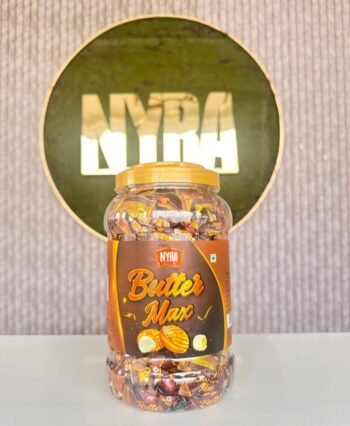 01182 /  1Rs NYRA BUTTER MAX CANDY / MRP /160 / DP 86 / BOX 16 JAR MINIMUM ORDER 2 BOX