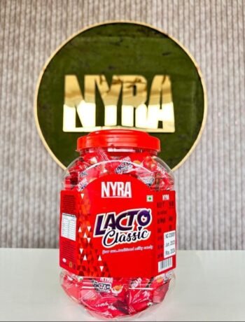 01279 /  1Rs NYRA LATCO CLASSIC CANDY / MRP /160 / DP 86 / BOX 16 JAR MINIMUM ORDER 2 BOX